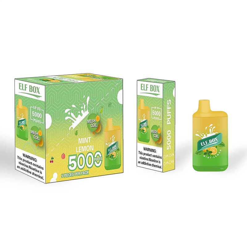 ELF BOX 5000 Disposable Vape 5000 Puffs Authentic E Cigarette Pen