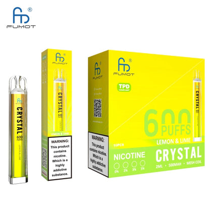 RandM FUMOT ORIGINAL RANDM CRYSTAL 600 Puffs Disposable Vape Wholesale