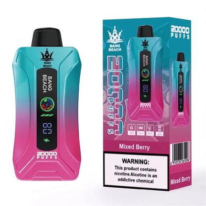 Factory Bang Beach 20000 Puff 20000 With Screen Display 0% 2% 3% 5% Nicotine Disposable Vape