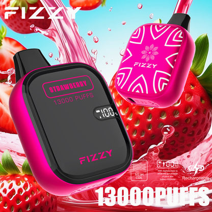 Fizzy Boom 13k Puffs Disposable Vape | 21ML E-liquid, Mesh Coil, LCD Screen