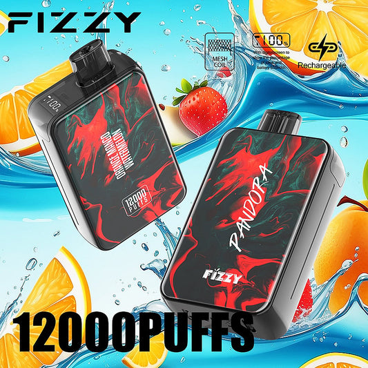 Fizzy Pandora – 12000 Puffs Disposable Vape | Fluid Art Marble | 20ML E-Liquid, Mesh Coil, 650mAh