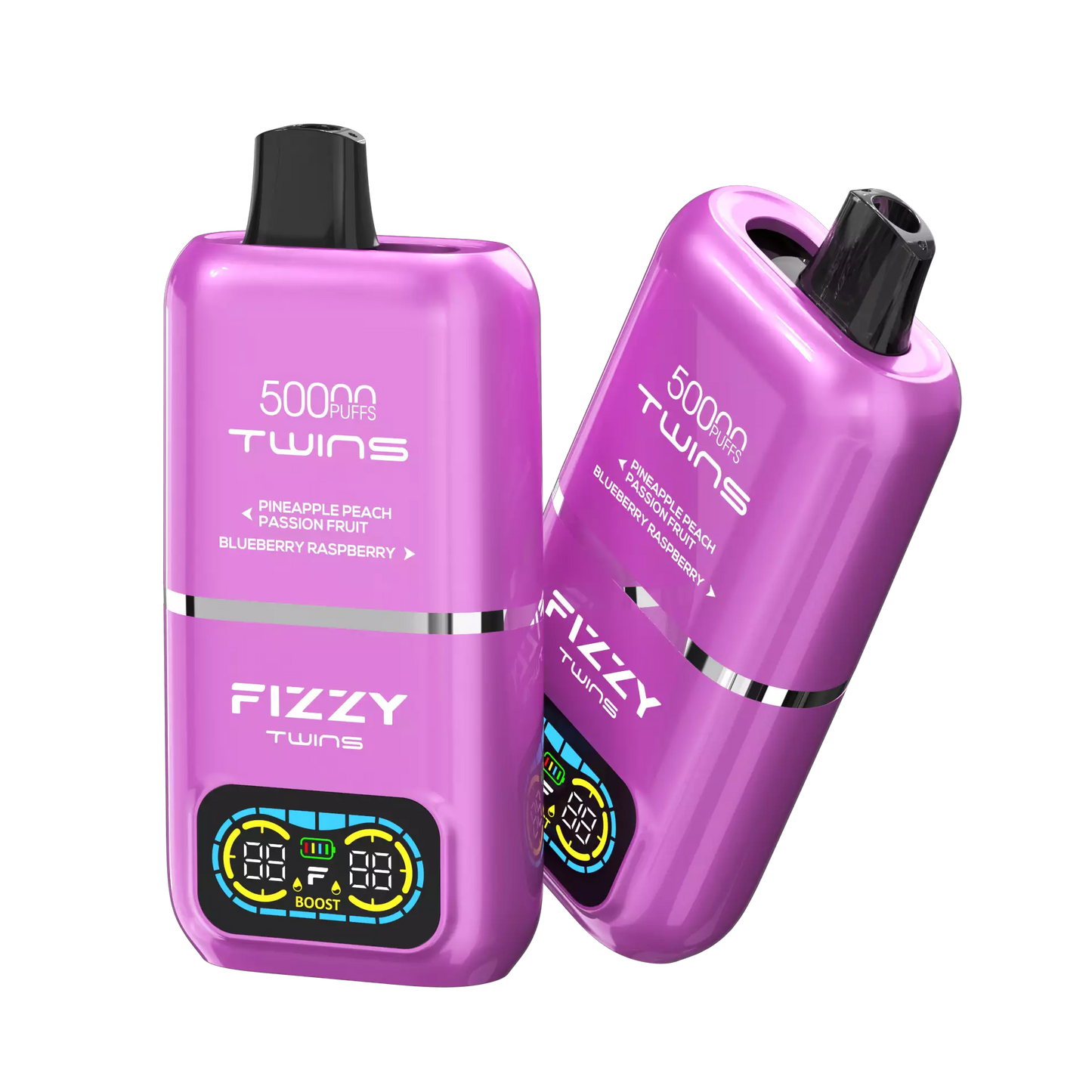colors 2 disposable vape Fizzy Twins 50000 Puffs Dual Tank Double Flavor 12 Colors 2% 5% Low Ni – Naturevape Wholesale