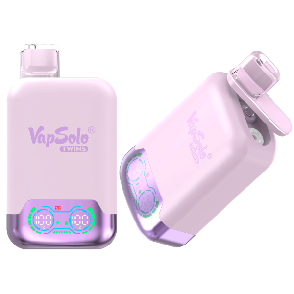 VapSolo Twins 20K Puffs Disposable Vape | Dual Flavors,Airflow Control,Smart Display Screen