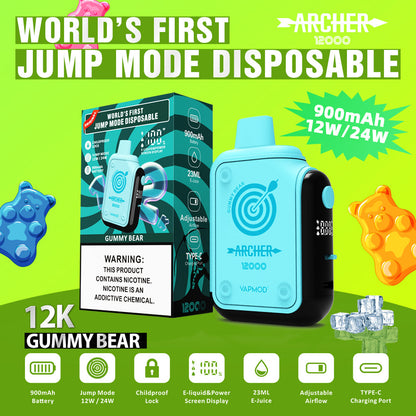 VAPMOD ARCHER 12000 Puffs Disposable Vape Wholesale