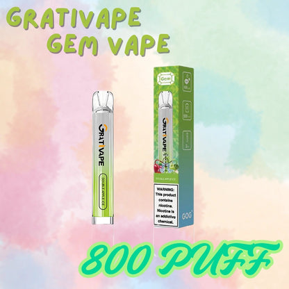 Grativape Gem Disposable 800 Puffs Bulk Vape