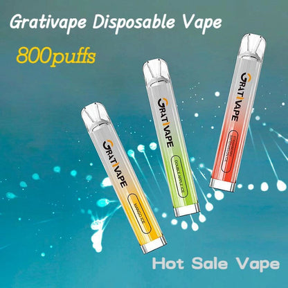 Grativape Gem Disposable 800 Puffs Bulk Vape