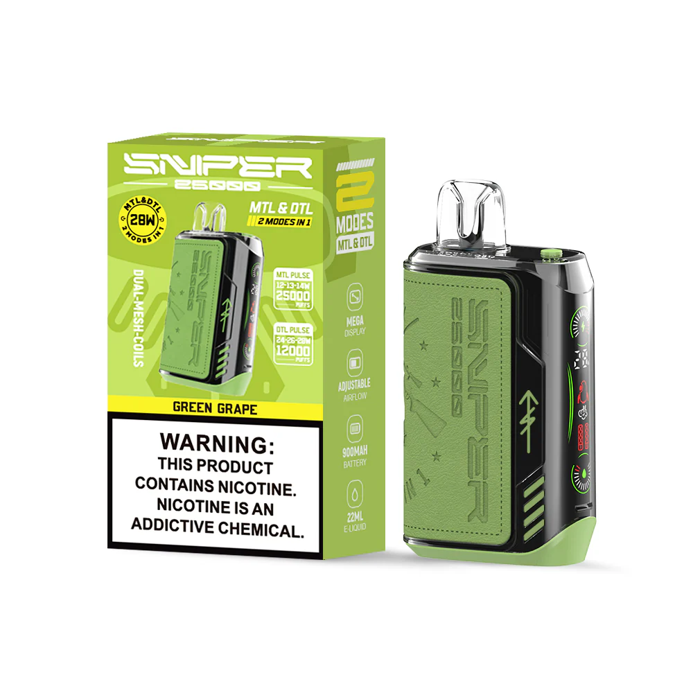 Vapmod Sniper 25000 Puffs Rechargeable Disposable Kit