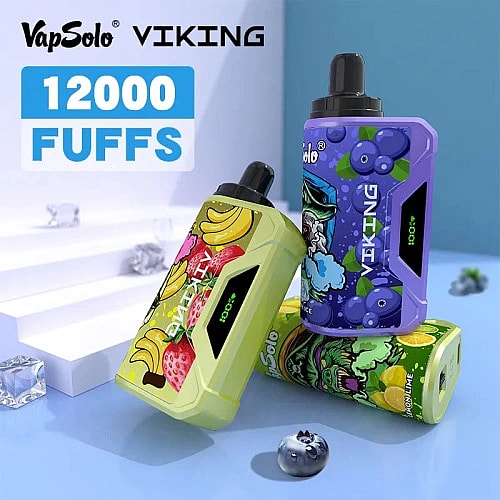 VapSolo Viking 12K Puffs Disposable Vape | Ajustable Airflow,LCD Display,Type-C port