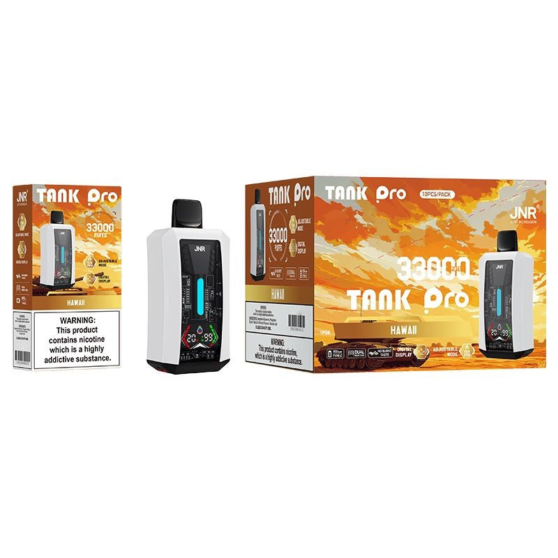 JNR Tank Pro 33000 Puffs Disposable Vape-850mAh Battery, 28ml E-liquid, Multiple Nicotine 15 Flavors