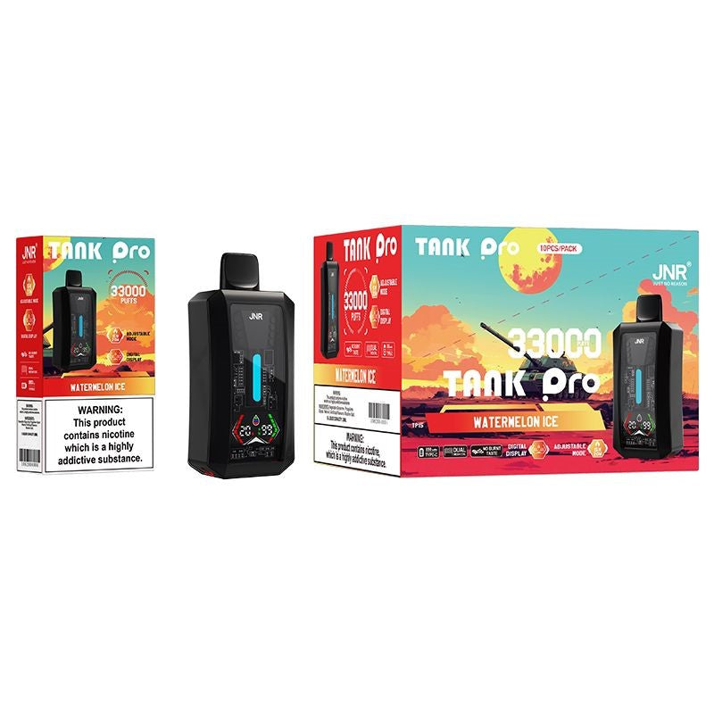 JNR Tank Pro 33000 Puffs Disposable Vape-850mAh Battery, 28ml E-liquid, Multiple Nicotine 15 Flavors