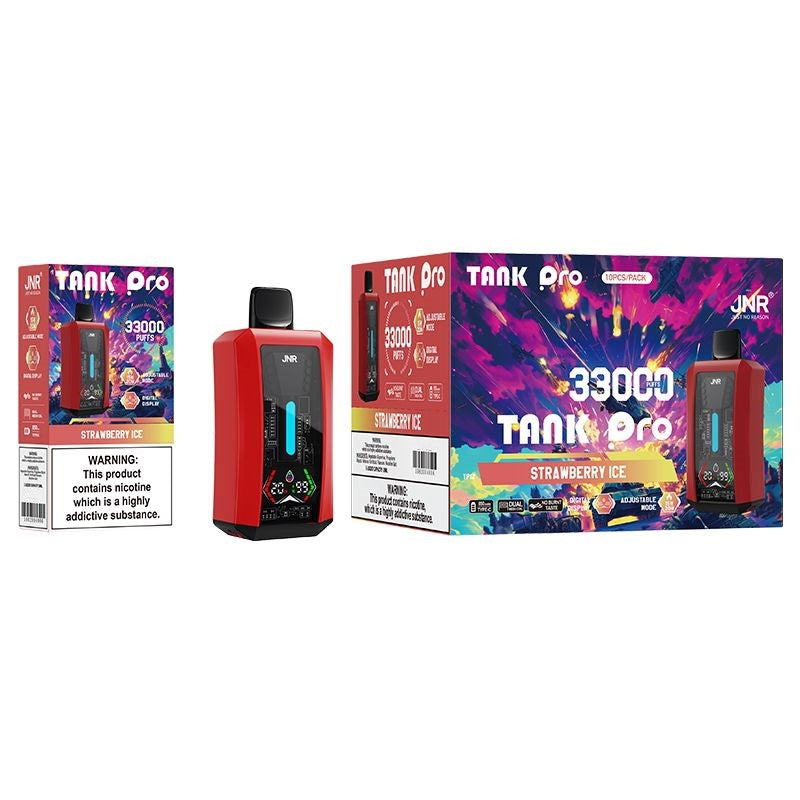 JNR Tank Pro 33000 Puffs Disposable Vape-850mAh Battery, 28ml E-liquid, Multiple Nicotine 15 Flavors