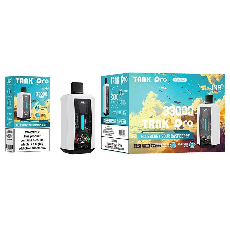 JNR Tank Pro 33000 Puffs Disposable Vape-850mAh Battery, 28ml E-liquid, Multiple Nicotine 15 Flavors