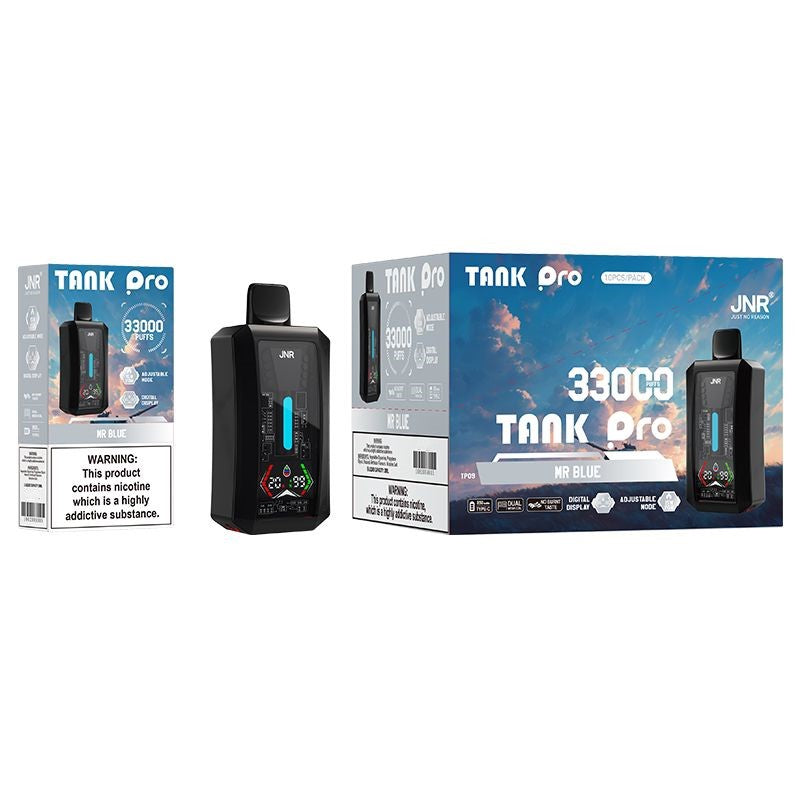 JNR Tank Pro 33000 Puffs Disposable Vape-850mAh Battery, 28ml E-liquid, Multiple Nicotine 15 Flavors