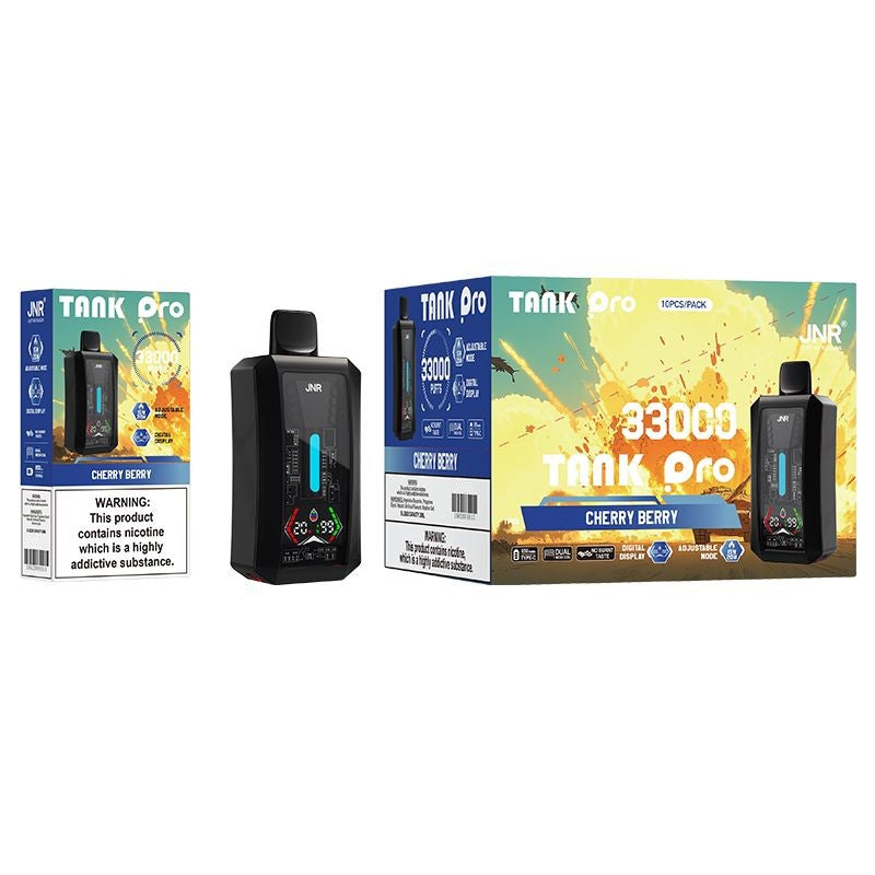 JNR Tank Pro 33000 Puffs Disposable Vape-850mAh Battery, 28ml E-liquid, Multiple Nicotine 15 Flavors
