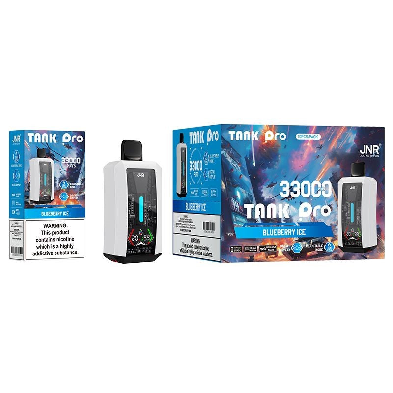 JNR Tank Pro 33000 Puffs Disposable Vape-850mAh Battery, 28ml E-liquid, Multiple Nicotine 15 Flavors