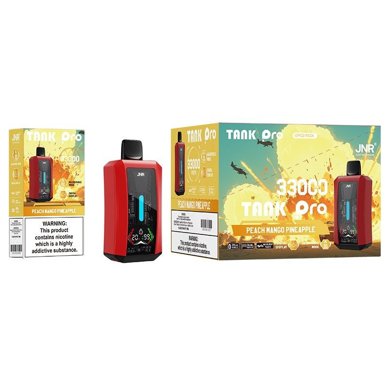 JNR Tank Pro 33000 Puffs Disposable Vape-850mAh Battery, 28ml E-liquid, Multiple Nicotine 15 Flavors