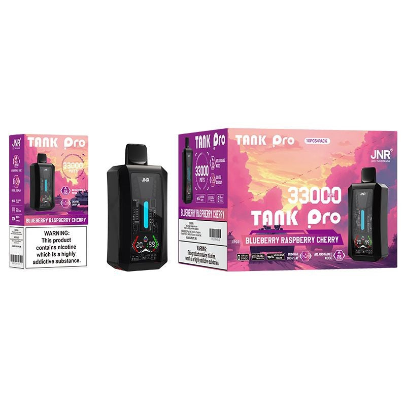 JNR Tank Pro 33000 Puffs Disposable Vape-850mAh Battery, 28ml E-liquid, Multiple Nicotine 15 Flavors