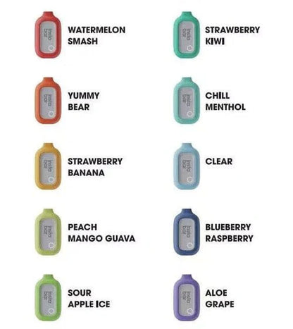 Pack of 10 INSTA BAR 5000 PUFFS RECHARGEABLE DISPOSABLE VAPE POD DEVICE 20mg 2ml