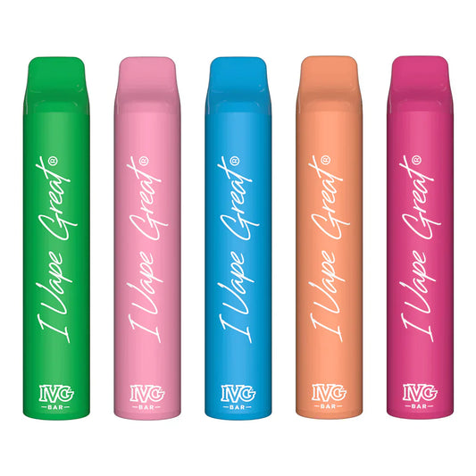 10 Pieces IVG Bar Plus 800 Puff Disposable Vape 22 Delicious Flavours