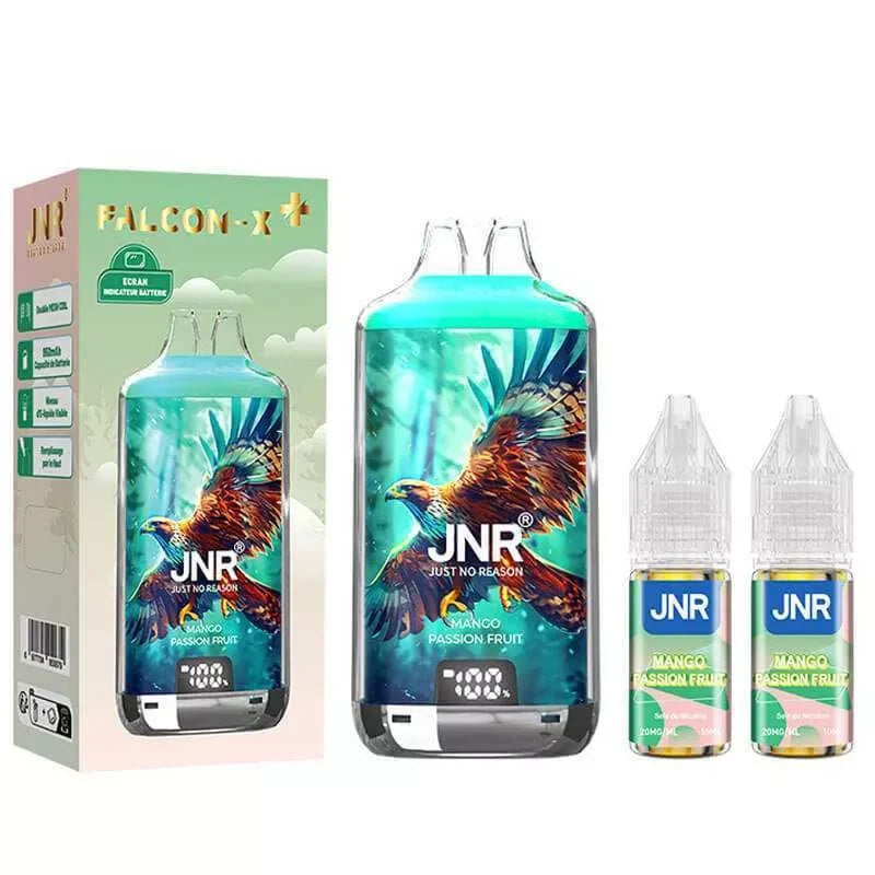 JNR Falcon X 28000 Puffs Vape- 10ml E-liquid, Multiple Nicotine 10 Flavors