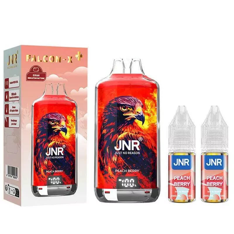 JNR Falcon X 28000 Puffs Vape- 10ml E-liquid, Multiple Nicotine 10 Flavors