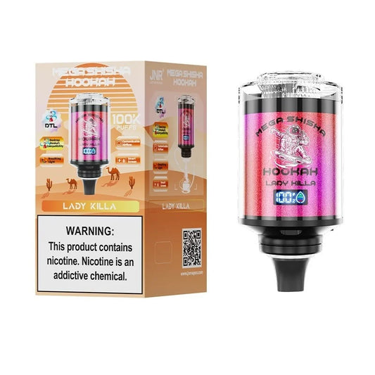 JNR Mega Shisha Hookah 100K Disposable Vape