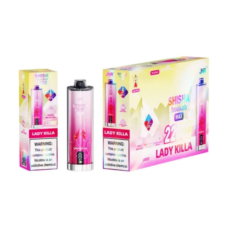 JNR Shisha Hookah Max 22000 Puffs Disposable Vape-29ml E-liquid, Multiple Nicotine 15 Flavors