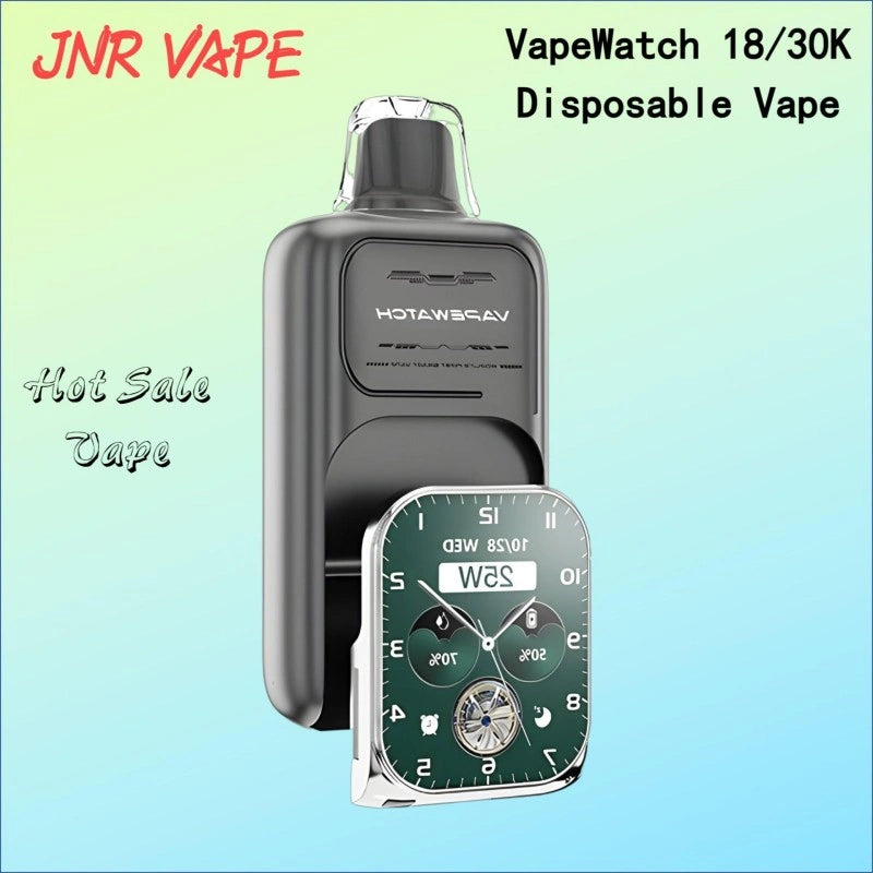JNR VapeWatch 18/30K Disposable Best Price Good Sale-1000mAh Battery, 19ml E-liquid, Multiple Nicotine 10 Flavors