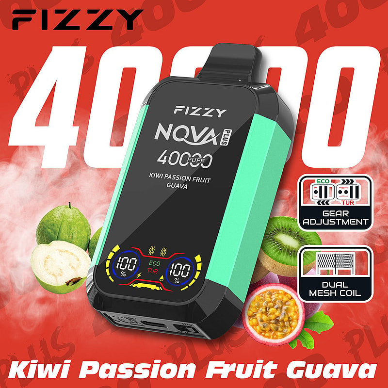 Fizzy Nova Plus 40000 40K Puffs Dual Mesh Coil Disposable Vape-Next-Level Premium Vaping