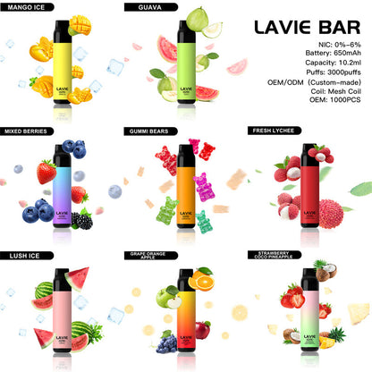 LAVIE Cute 3000 Puffs Disposable Vape Wholesale