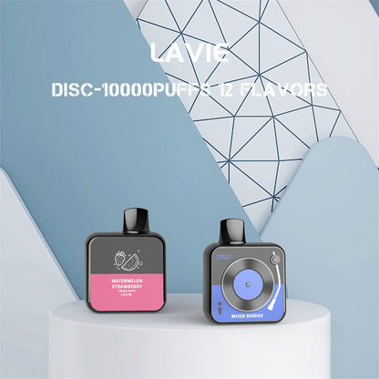 LAVIE DISC 10000 Puffs Disposable Vape,20ml E-liquid,Multple Nicotine 12 Flavors
