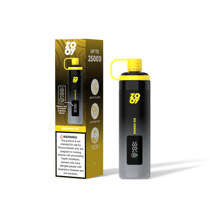 ZOOY SHISHA 25K Puffs Airflow Ajustable Disposable Vape(0% to 5% Nicotine) with Animated Screen  650mAh battery 10 Flavors