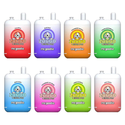Mr.Goodie 20000 Puffs Vape - 40ml E-liquid, 2%-5% Nicotine, 12 Flavors