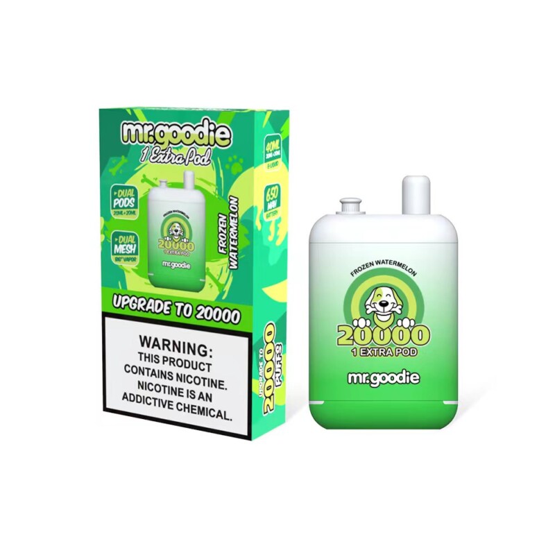 Mr.Goodie 20000 Puffs Vape - 40ml E-liquid, 2%-5% Nicotine, 12 Flavors