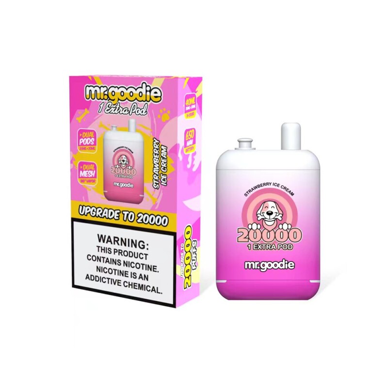 Mr.Goodie 20000 Puffs Vape - 40ml E-liquid, 2%-5% Nicotine, 12 Flavors