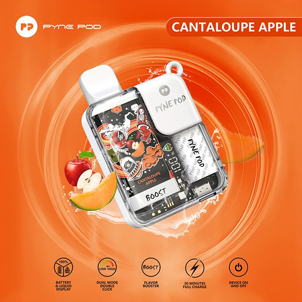 Pynepod 8500 Puffs Disposable Vape 16 Flavors  20mg Nico 2ML Battery Display 550mAh battery