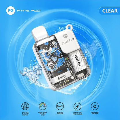 Pynepod 8500 Puffs Disposable Vape 16 Flavors  20mg Nico 2ML Battery Display 550mAh battery