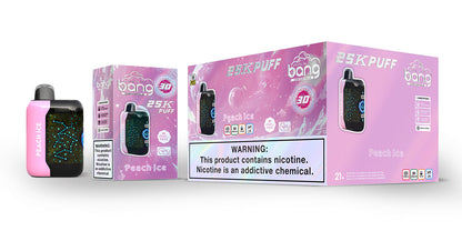 Bang Starry  25000 Puffs 25K Smart Full Screen Turn Ice Wholesale Disposable Vape Puff  Prefilled Pod