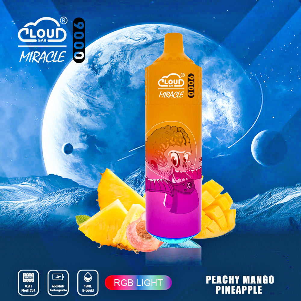 Cloud Multi Flavor 9000 Puffs  5% Rechargeable Cigarettes Vapor Electronic Vapes Pen 18ml for Cigarettes Lovers