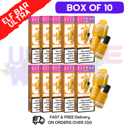 Pink Lemonade Elf Bar 5000 Puff 5K Bar BOX OF 10