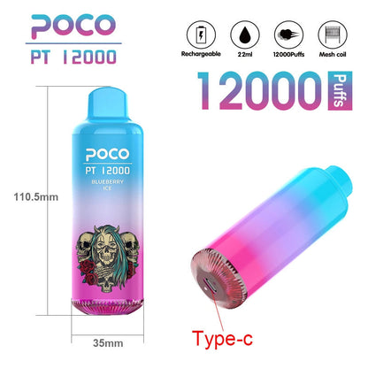 POCO 10000 Puff Disposable Vape - 20mL 5% Nic Salt, 10 Flavors