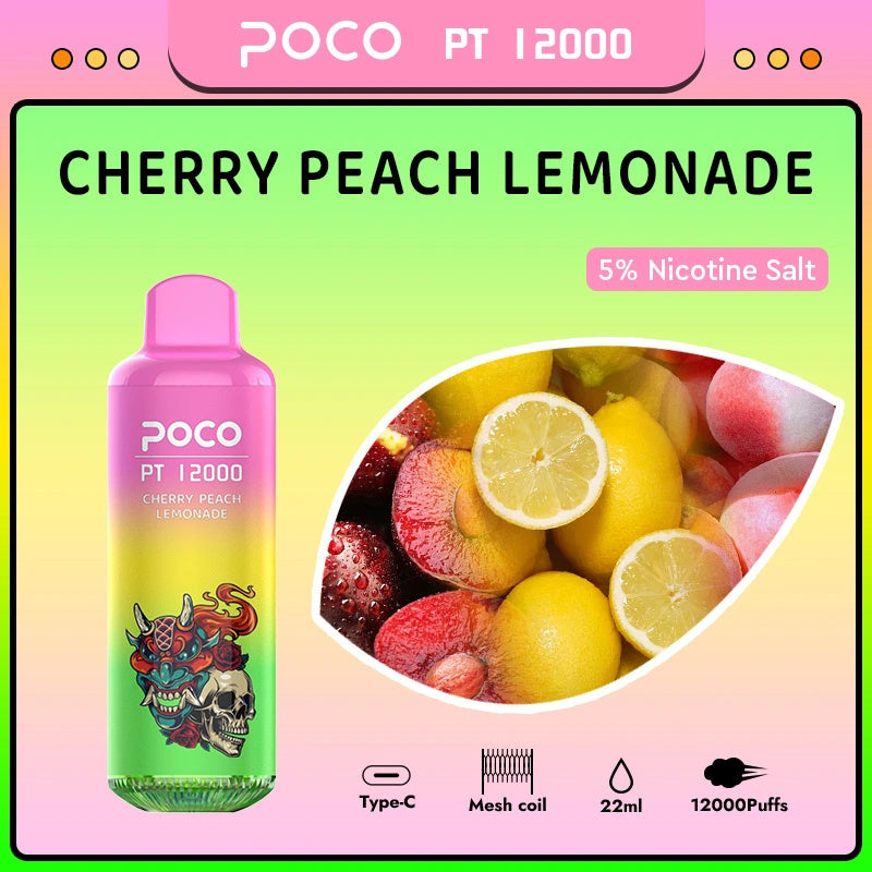 POCO 10000 Puff Disposable Vape - 20mL 5% Nic Salt, 10 Flavors