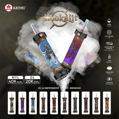 Wholesale Electronic Cigarette Arymi Hookalit 40K Puffs Disposable Vape Pen 1300mAh Mesh Coil