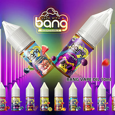 Bang 10ml E-Liquid - 20MG Nicotine, 12 Flavors for Vape Pods