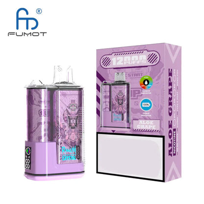 Fumot Randm Crystal 12k Puff Electronic Cigarette Disposable Vape 12000 Puffs With Power Indicator