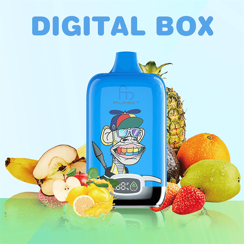 FUMOT DIGITAL BOX 12000 - 20mL, 5% Nic Salt, 16 Flavors, LED Display   Naturevape Wholesale