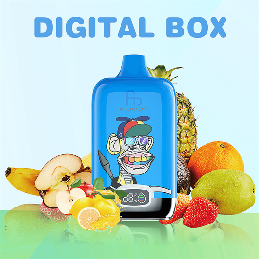 FUMOT DIGITAL BOX 12000 - 20mL, 5% Nic Salt, 16 Flavors, LED Display