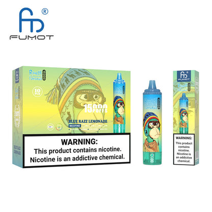 FUMOT RandM Tornado 15000 | 25ml E-Liquid | 15K Puffs | LED Display