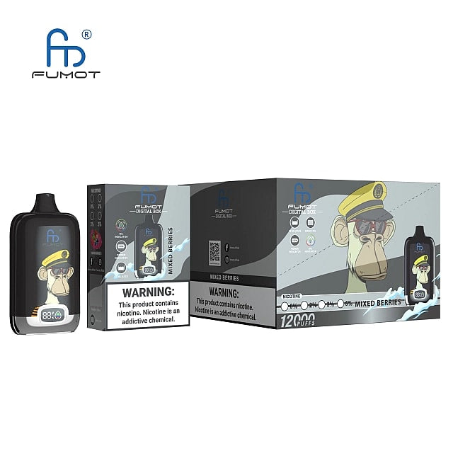 RandM Digital Box 12000 puffs 0% 2% 3% 5% Nicotine LED Display Disposable E Cigarettes