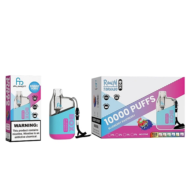 RandM Tornado Box 10000 Puffs 2% 5% Nicotine Rechargeable Disposable vape